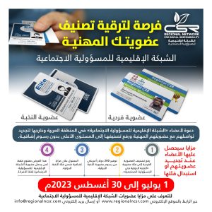 ترقية الى عضوية النخبة الدولية في المسؤولية المجتمعية (للأفراد)