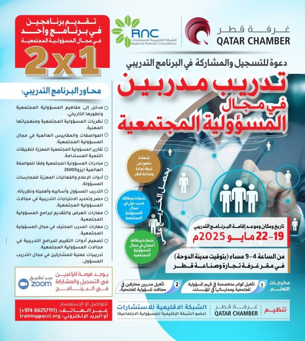 البرنامج التدريبي الدولي تدريب مدربين في مجال المسؤولية المجتمعية