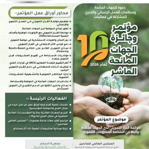 اعلان مؤتمر وجائزة الجهات المانحة العاشر لعام 2026م